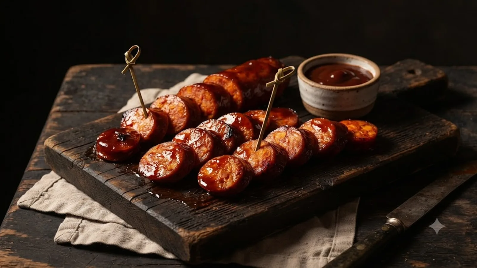 Chorizo glaseado BBQ