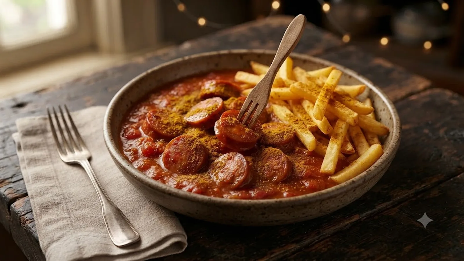 Currywurst berlinesa con chorizo